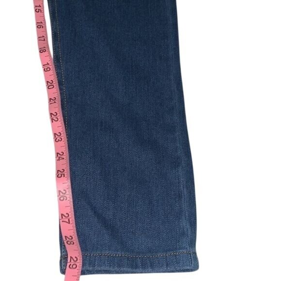 Blair Womens Elastic Waist Stretch Denim Pants Large - Picture 6 of 8